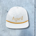 April Chrome Logo Hat (White)