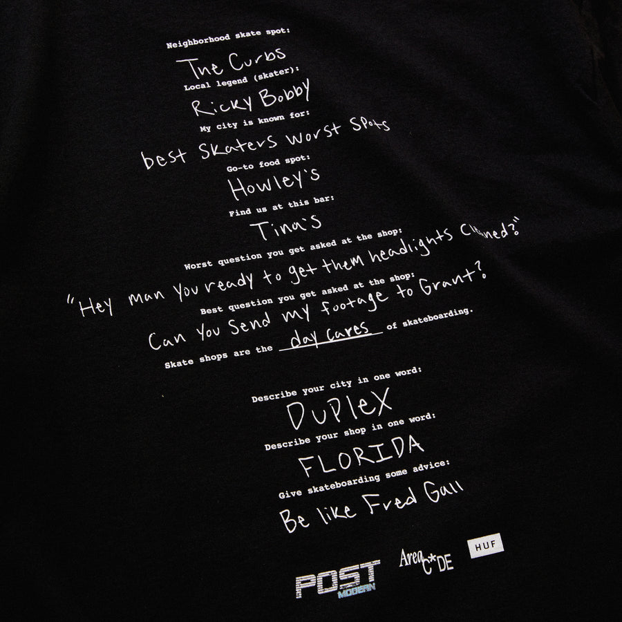 HUF Worldwide 561 Post Modern Tee (Black)