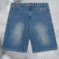 Butter Goods Ink Denim Shorts (Worn Blue)