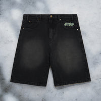 Butter Goods Ink Denim Shorts (Worn Black)