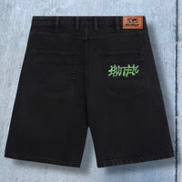 Butter Goods Ink Denim Shorts (Worn Black)