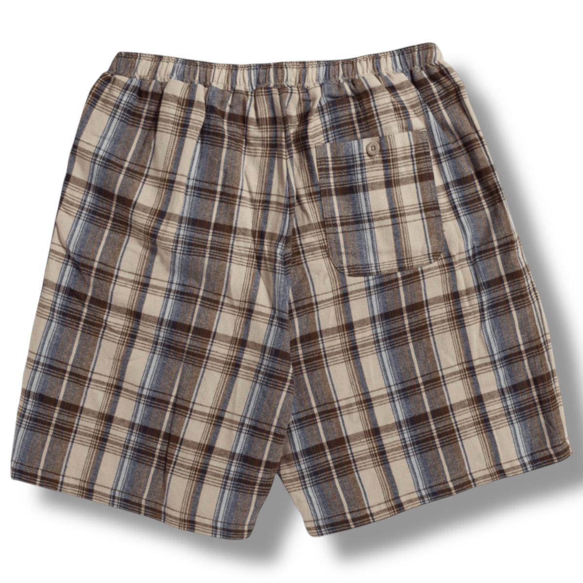HUF Worldwide Cortland Flannel Easy Shorts (Cream)