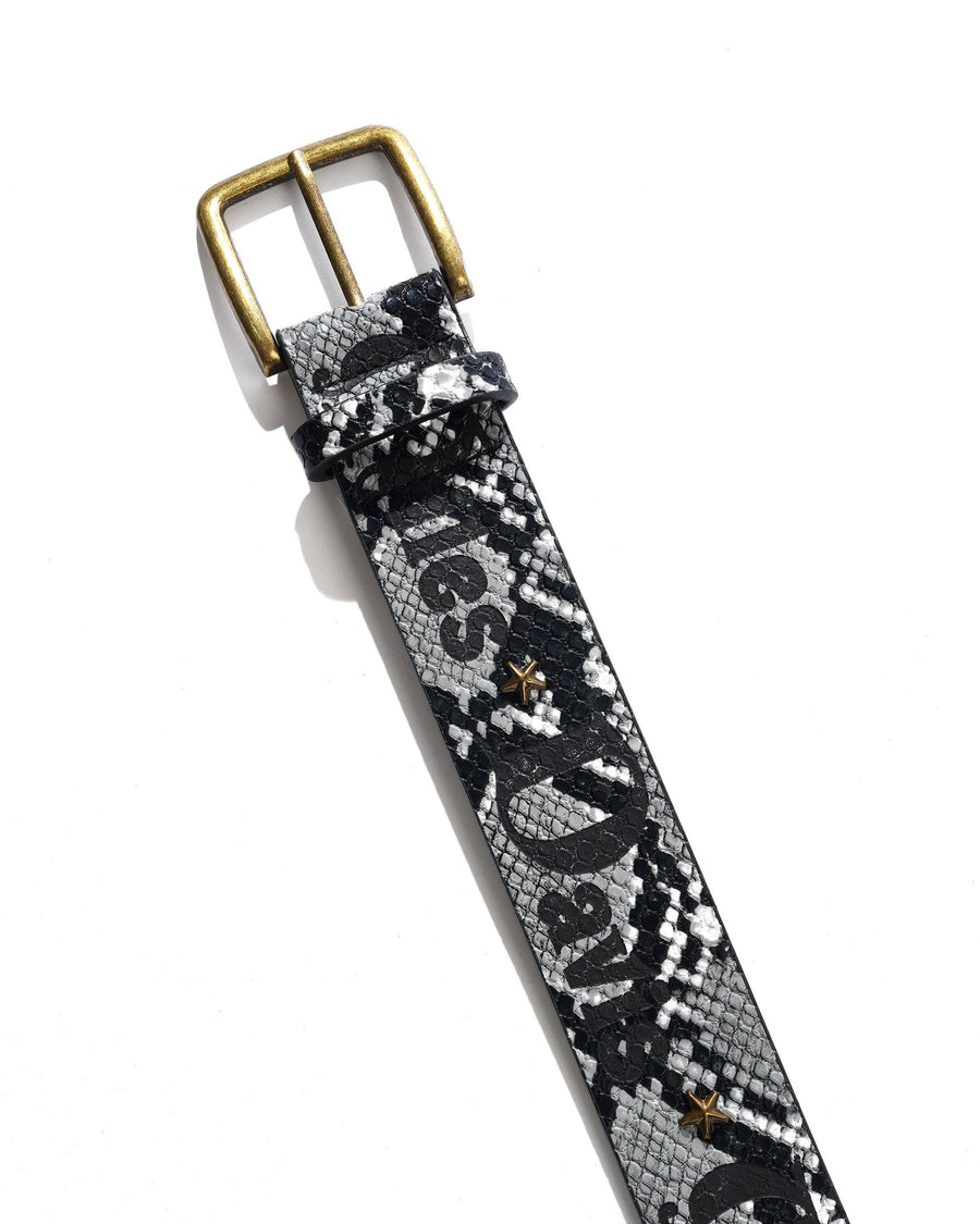 Butter Goods Miles Studded Belt (Snakeskin)