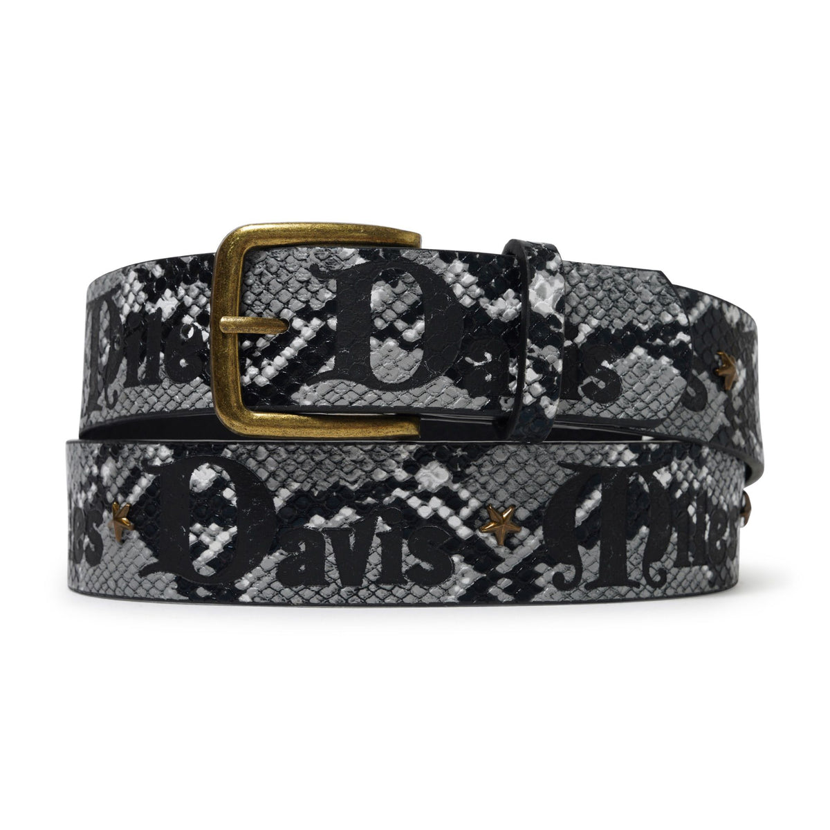 Butter Goods Miles Studded Belt (Snakeskin)