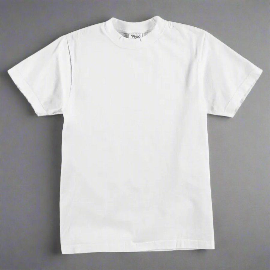 Shaka Wear SHMHSS 7.5 Oz Heavyweight Blank Tee (White)